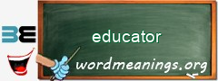 WordMeaning blackboard for educator